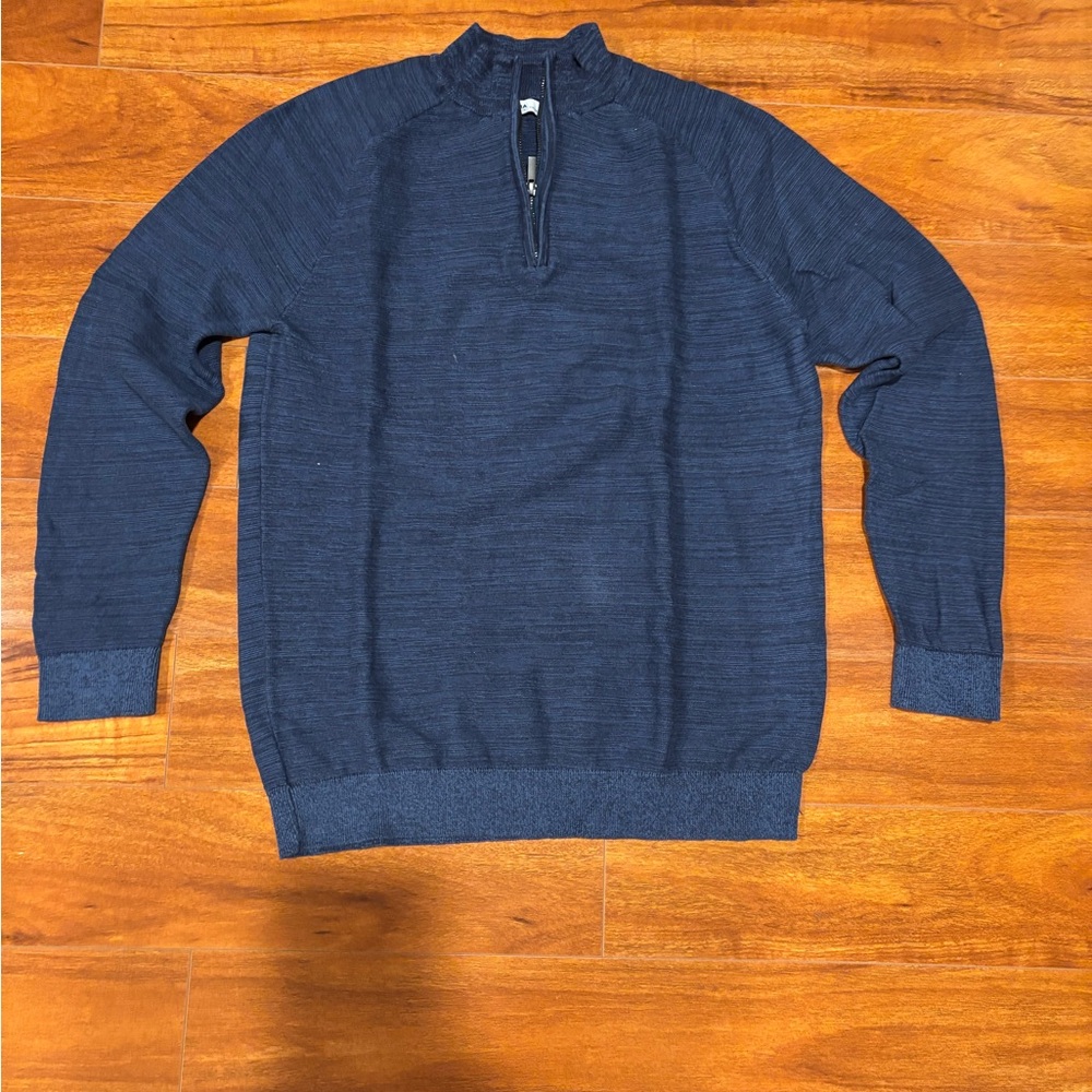 Sonoma Men's Navy Zip-Up Sweater